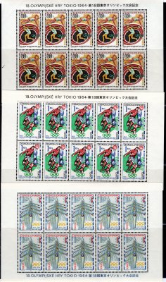 1394 - 9  PL (10), Tokio 1964, kompletní