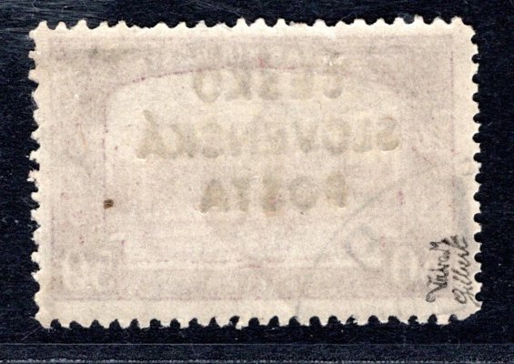 RV 159, Šrobárův přetisk, 50 ffialová, kzy, zk. Gi,Vr