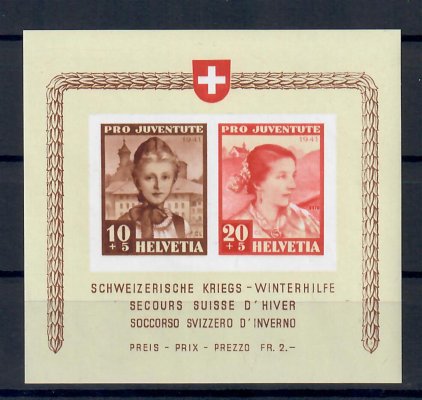 Švýcarsko - Mi. Bl. 6, Pro Juventute