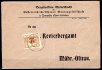 firemní obálka adresovaná na Revírní úřad v Moravské ostravě se známkou SO 9, razítko Poremba, datum nečitelné