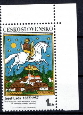 1824 Typ II, Josef Lada - rohový kus - otisk prstu 