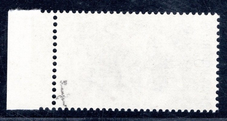 76 VV1, Europa, krajová známka s částečným nedotiskem hodnotové číslice, zk.
