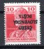 RV 146 Pp, Šrobárův přetisk, Karel, 10 f červená, přetisk převrácený, zk. Gi