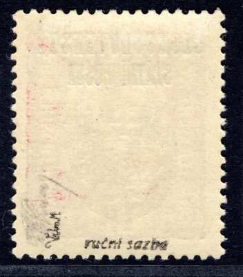 RV 36 ; Pražský Přetisk II - ruční sazba  - zk. Vrba