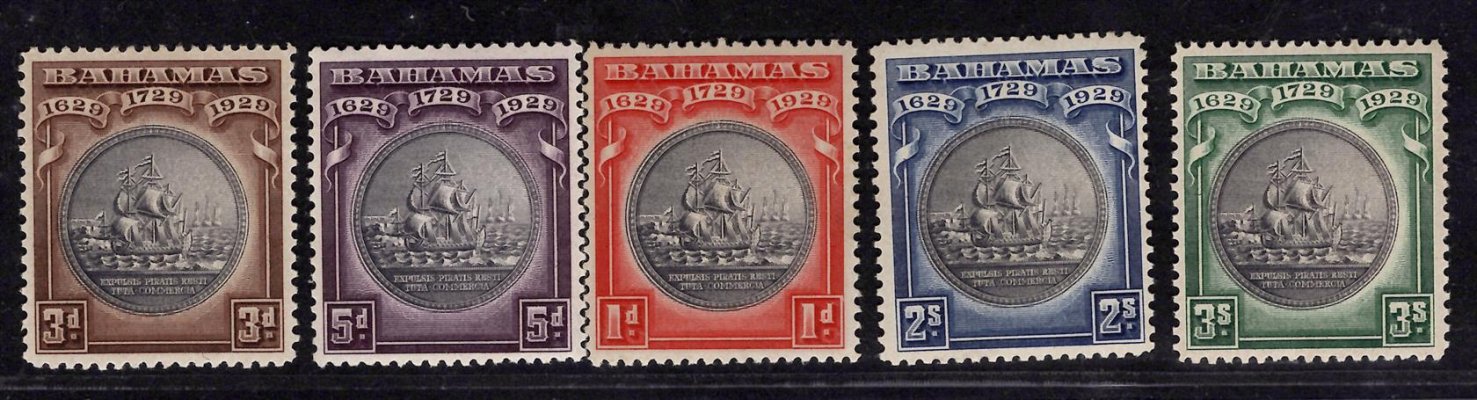 Bahamas- SG 126 - 30, výplatní, kompletní řada