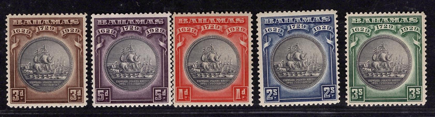 Bahamas- SG 126 - 30, výplatní, kompletní řada