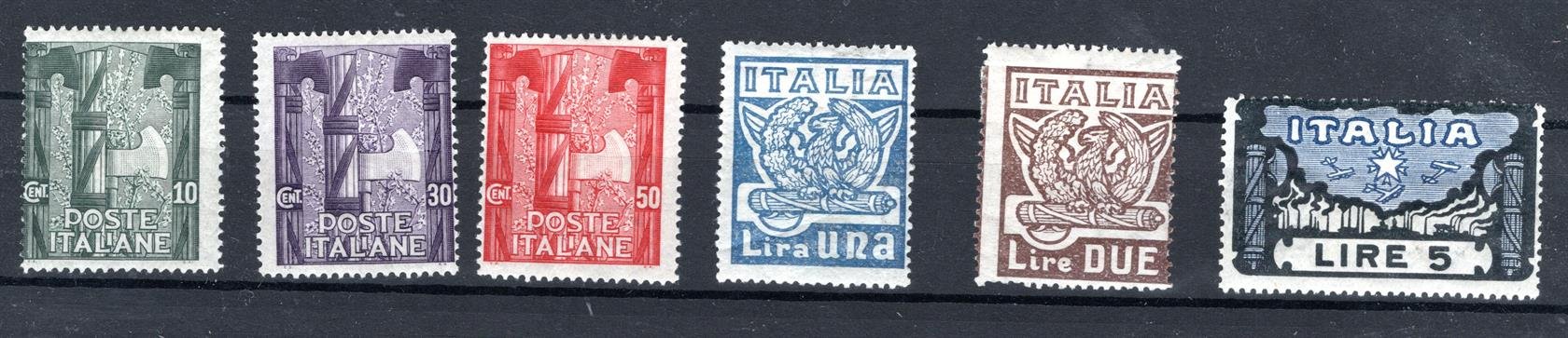 Italie - Mi. 177 - 82, hezká kompletní serie 