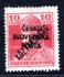 Šrobárův přetisk, nevydaná, Karel 10 f červená s přetiskem Köztársaság,náklad II -  zk. Gi