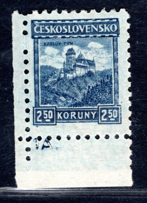 215, P 6,  Karlštejn, rohový kus s DČ 1A