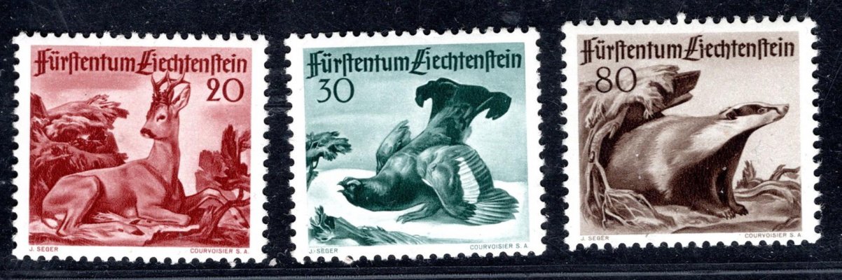 Lichtenstein - Mi. 285 - 8, lovná zvěř, kat. 95 Eu