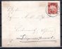 Bavorsko - dopis vyplacený známkou 10 Pf adresovaný do Litoměřic, příchozí razítko 31/XII/96  a přelepka Litoměřice, zajímavé