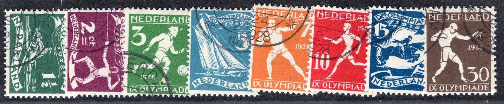 Holandsko - Mi. 205 - 12, Olympiada Amsterdam  kompletní řada