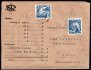 Cenné psaní frankované legionářskými známkami, téměř kompletní pečetě ()  - jedna částečně vylámaná, razítka BĚLÁ pod BEZDĚZEM s daty 31. X. 1919, československá varianta obálky