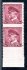 303 ; 1 Kč Masaryk -  krajová dvoupáska se silně posunutou perforací d oobrazu známek  