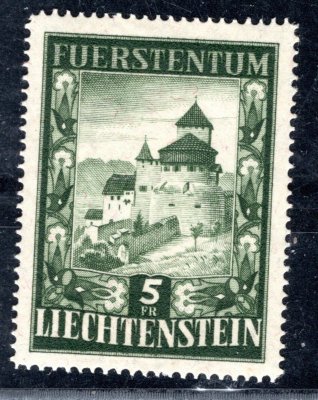 Lichtenstein - Mi. 309, zámek Vaduz