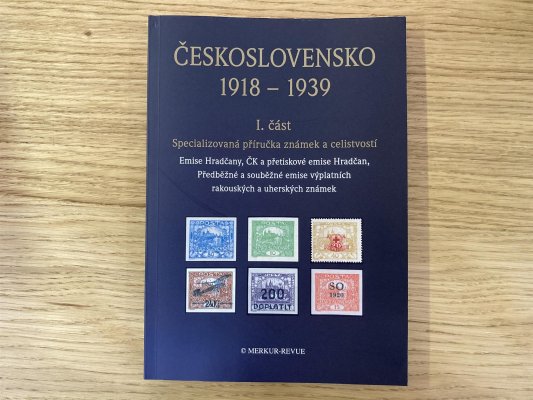 Katalog ČSR I, Merkur Revue , Československo 1918 - 1939, část I - vynikají katalog, novinka 