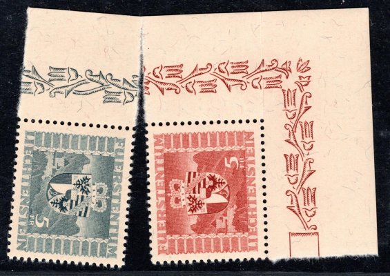 Lichtenstein - Mi. 243, 252, výplatní, znak