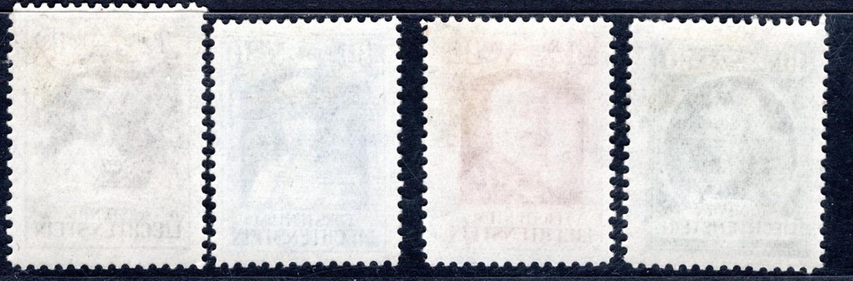 Lichtenstein - Mi. 90 - 3, kníže Franz I, svěží kompletní řada, kat 100 Eu