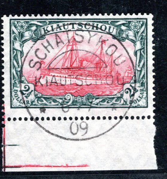 Kiatschou  Mi. 37 IA (26:17),2 1/2 $, katalog 600,-  Euro