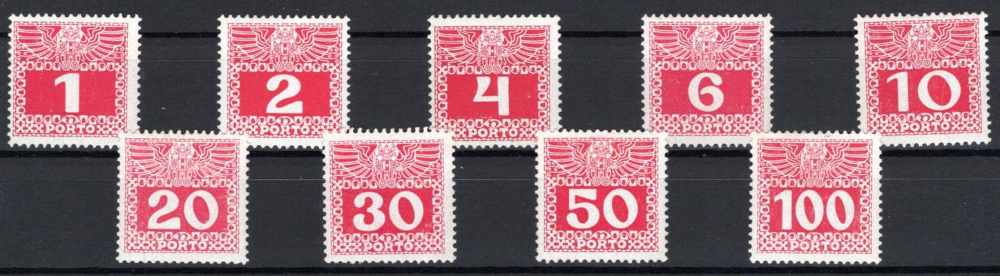34 x - 44 x Michel : Doplatní kompletní série velkých čísel, včetně nevydaných - křídový papír ; kat. cena 390 euro 