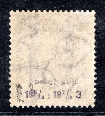 189 Ax)  P3 - 60h fialová  (tmavý odstín) pergamenový papír s průsvitkou P3- zkoušeno Gilbert