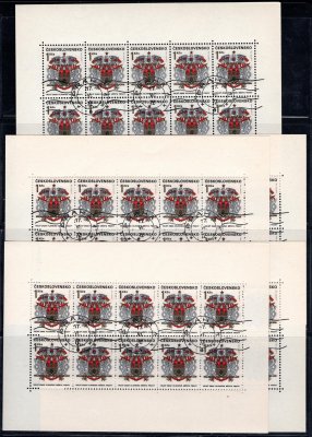 1718   PL(10) ; 1  Kčs Znak ; 5 x desetiblok  