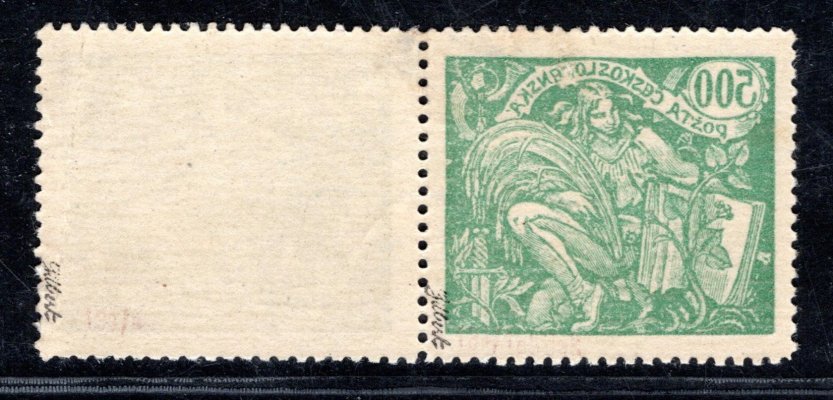 168 A; 500 h  kompletní obtisk na jedné známce - vodorovná dvoupáska- lehce stržený papír - zkoušeno GIlbert 