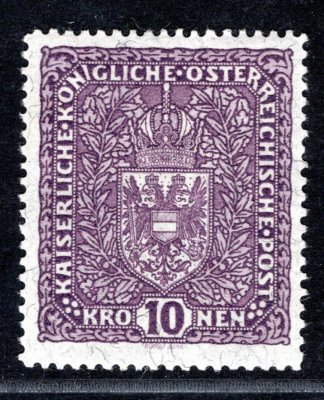 211  Michel ; 10 koruna Znak - žilkovaný papír - úzký formát 