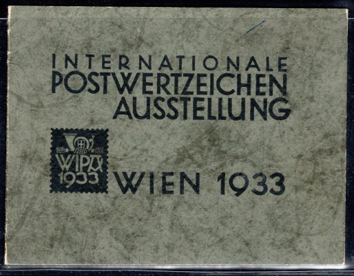 Rakousko - destičky pro výstavu a block WIPA 1933
