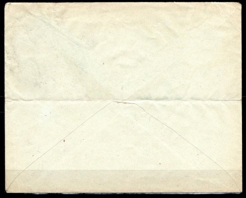 Firemní dopis frankovaný hodnotou 25 h hnědá, adresováno do Rakouska, frankatura přesně dle v té době platného tarifu pro tuzemsko (), otisk vlakového razítka s datem 29. X. 19