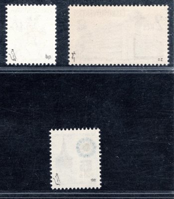 2112 xa papír Bp - zk. Vychroň, 2331 xb oz papír - zkoušeno Beneš , 1964 papír Oz - zk. Vychroň - pěkná sestava papírů 