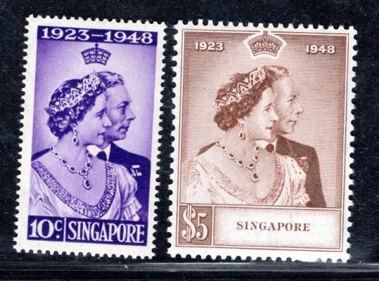 Singapore - SG. 31 - 2, Alžběta, stříbrná svatba 1948