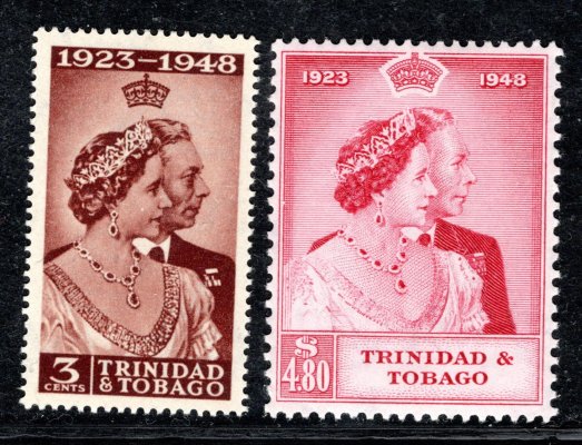 Trinidad and Tobago - SG. 259 - 60, Alžběta, stříbrná svatba 1948