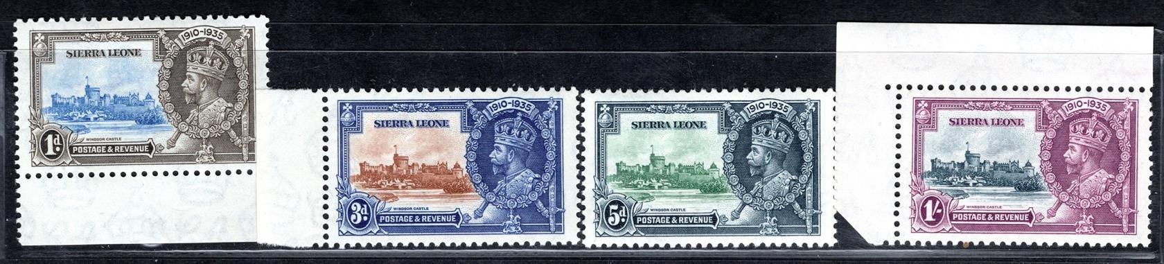 Sierra Leone - SG. 181 - 4, Jiří V, stříbrné výročí 1935