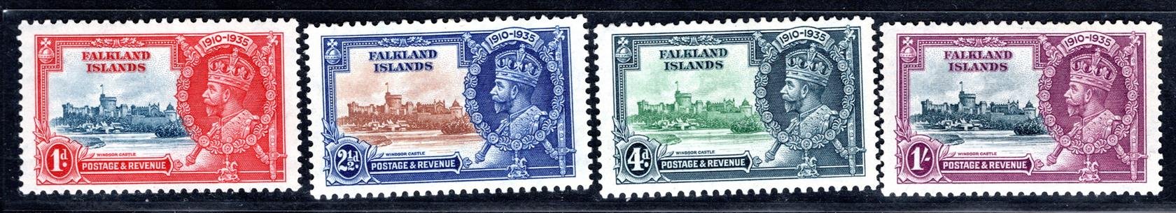 Falkland Island - SG. 139 - 42, Jiří V, stříbrné výročí 1935