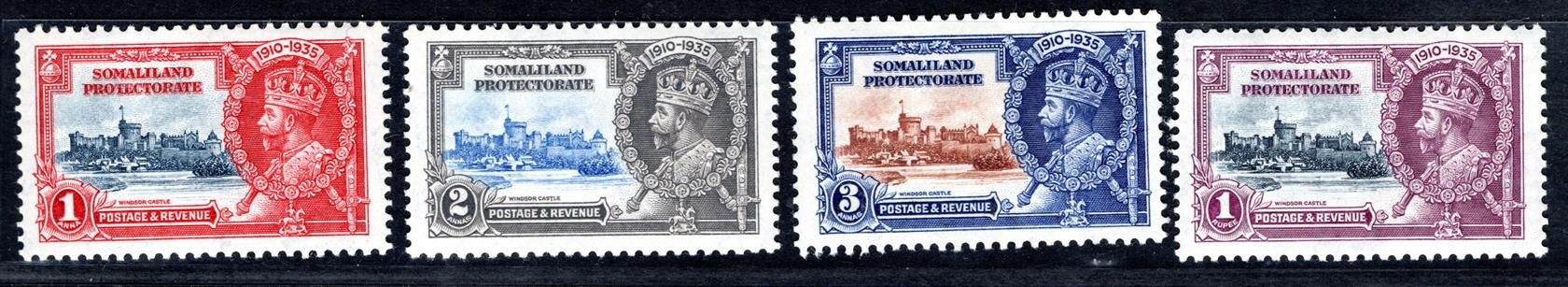 Somaliland Protectorate - SG. 86 - 9, Jiří V, stříbrné výročí 1935