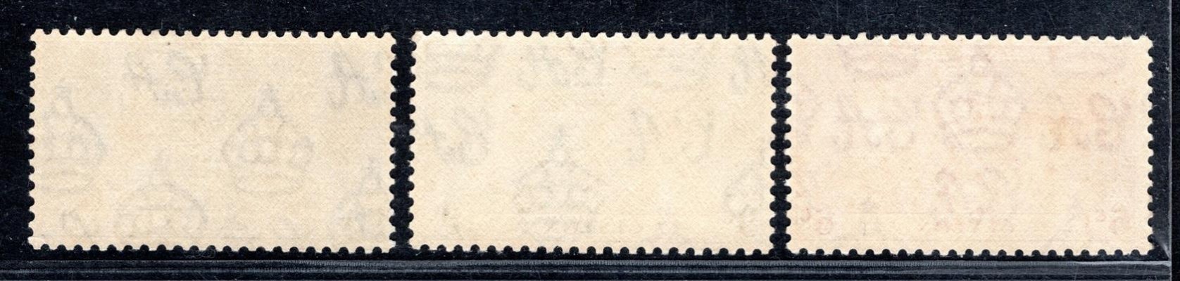 Ceylon - SG. 383 - 5, Jiří VI, korunovace 1937