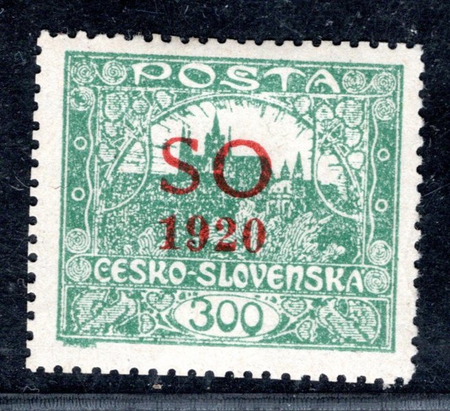 SO 20, neúřední, tzv. ministerské zoubkování, ŘZ 13 3/4, zelenošedá 300 h, zk. Karásek 