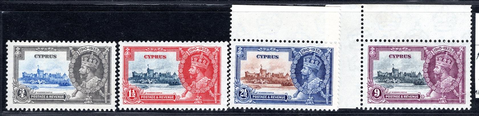 Cyprus - SG. 144 - 7, Jiří V, stříbrné výročí 1935