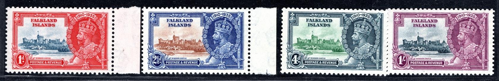 Falkland Island - SG. 139 - 42, Jiří V, stříbrné výročí 1935