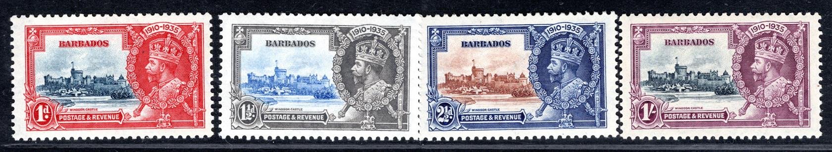 Barbados - SG. 241 - 4, Jiří V, stříbrné výročí 1935