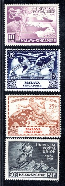 Malay-Singapore - SG. 33 - 6, UPU 1949