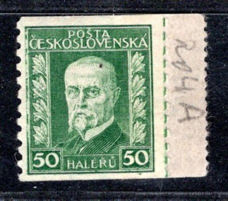 204 A, P 7, s částí zaváděcí pásky, TGM, zelená 50 h, zajímavé