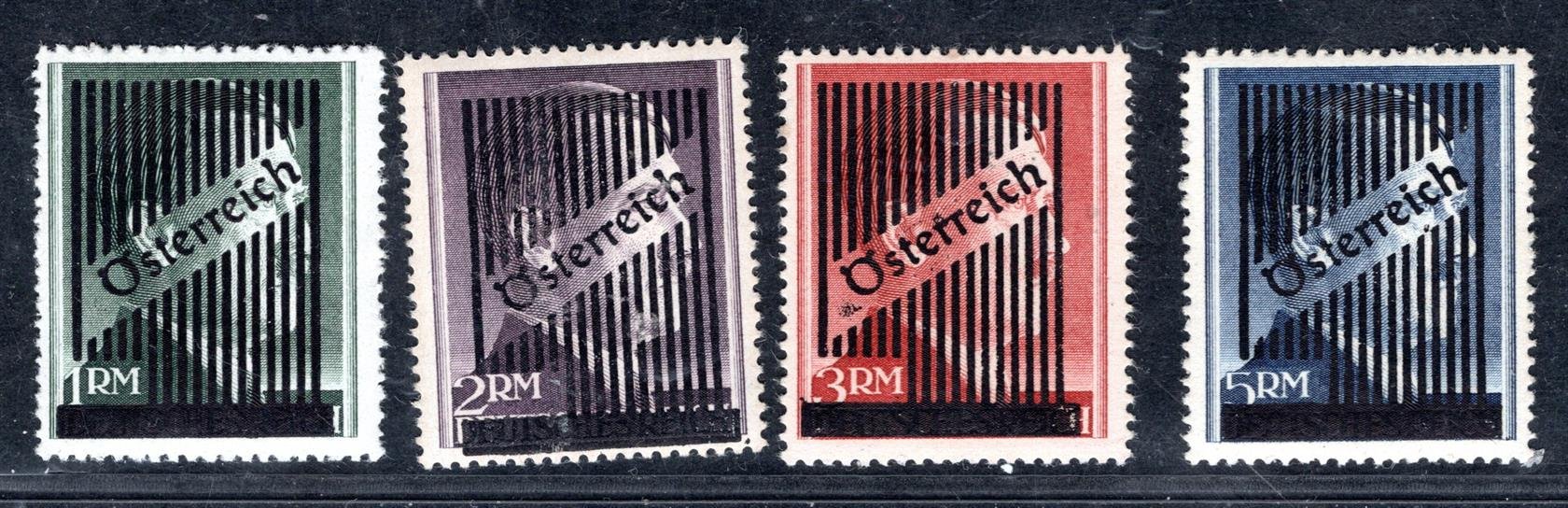 Rakousko - Mi. Va - d, přeisk na známkách A.H., kat 240 Eu