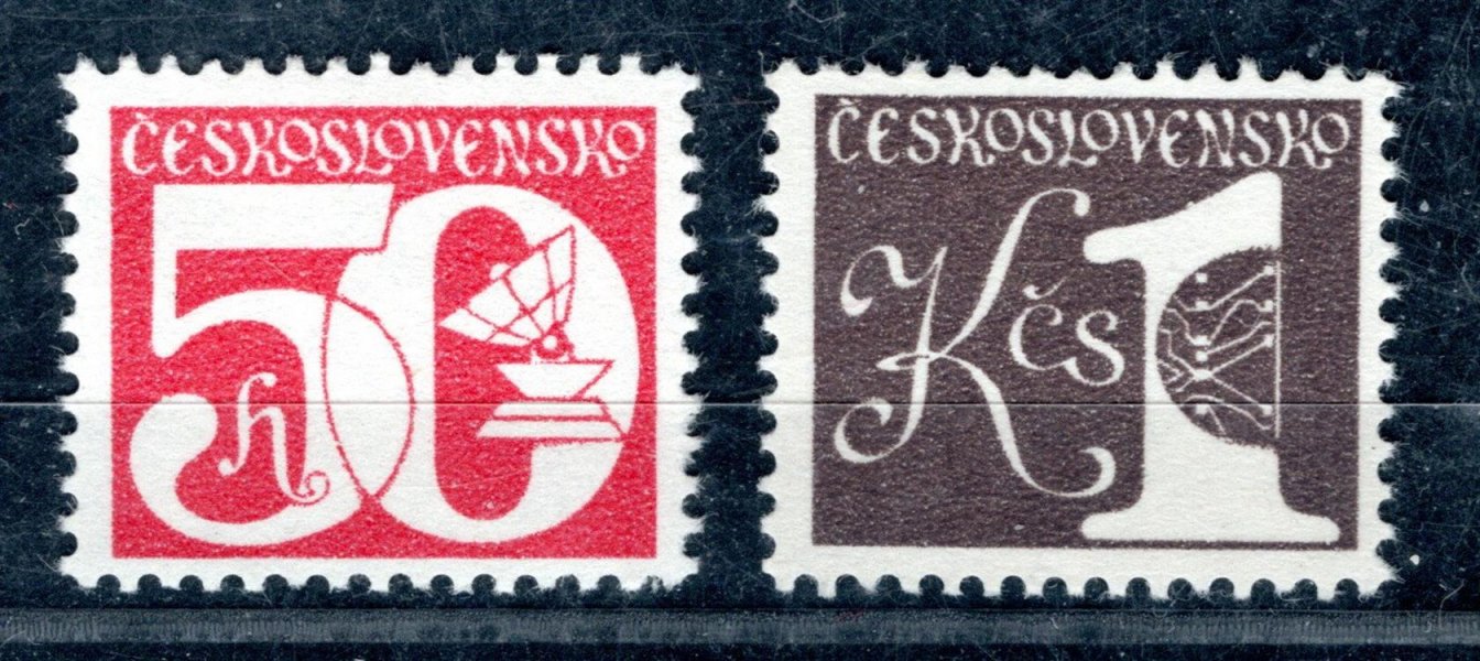 2398 - 2399 yb, 50h - 1 kč svitkové - papír fl 2 