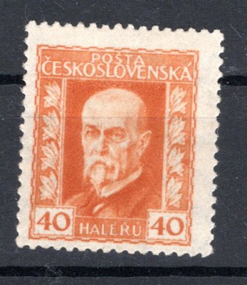 187 Ax, P 3, pergamen, TGM, oranžová 40 h, zk. Gi