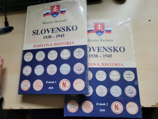 Slovensko 1938 - 1945, Poštovní Historie - Miroslav Bachratý, velmi kvalitní literatura ve dvou silných knihách, vše krásně popsáno a vysvětleno, včetně podrobného vyobrazení a vysvětlení