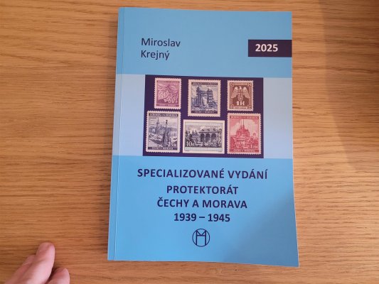 Protektorát :  Katalog novinka 2025 - Specializované vydání katalogu. Protektorát Čechy a Morava, 1939 - 1945.

Velmi dobře zpracovaný katalog, vše perfektně popsáno na 270 stránkách na křídovém papíře.

Tento katalog plně doporučujeme, poštovné cca 100 kč 