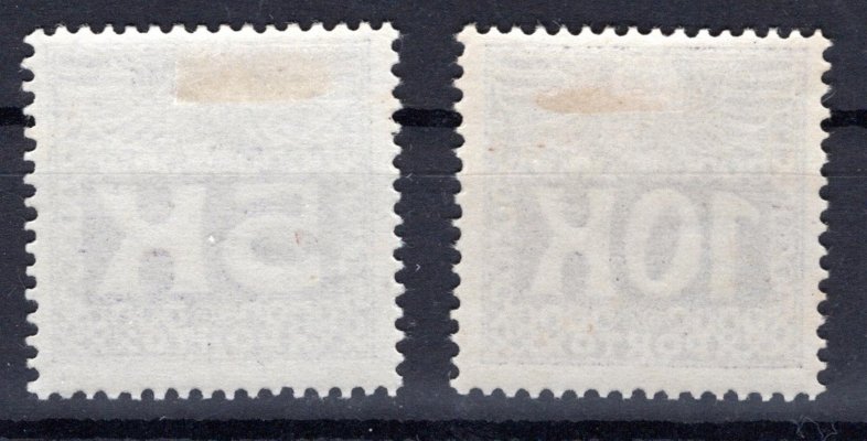 Rakousko, ANK P45-46, 5 K + 10 K doplatní známky, nevydané, koncové hodnoty