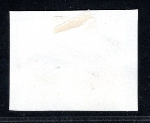 Gilbert and Ellice Islands 1939, essay/grafický návrh pro SG 53, Loď Gilbert Islands Canoe 2 Sh 6 p, definitivní design lodi, odlišný portrét Jiřího VI. a nominál 2 p, ruční malba na bílém kartónu známkového formátu, UNIKÁT z archivu autora této emise L. D. Freyera